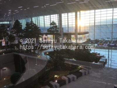 早朝の仁川空港